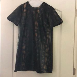 Faux snake skin dress